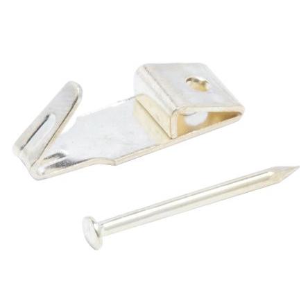 RS PRO Háček IXA, celková šířka: 6.03 mm, celková výška: 18.8 mm, Ocel, Pokovení mosazí