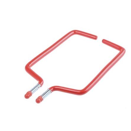 Hák Šroubová, Ocel, délka: 190 mm, potažený PVC RS PRO