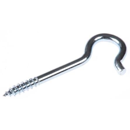 Háček ve tvaru J, Ocel, délka: 53mm, délka: 7 mm, Galvanizovaný RS PRO