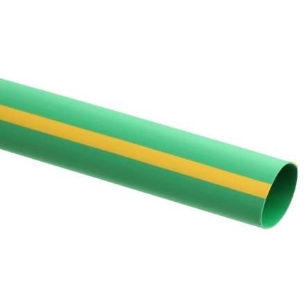 RS PRO Teplem smrštitelné bužírky průměr 12.7 mm Žlutá, Zelená smršťovací poměr 2:1 Polyolefin 1.2m