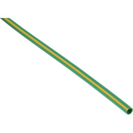 RS PRO Teplem smrštitelné bužírky průměr 3.2 mm Žlutá, Zelená smršťovací poměr 2:1 Polyolefin 1.2m