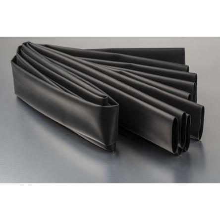 RS PRO Teplem smrštitelné bužírky průměr 38.1 mm Černá smršťovací poměr 2:1 Polyolefin 1.2m