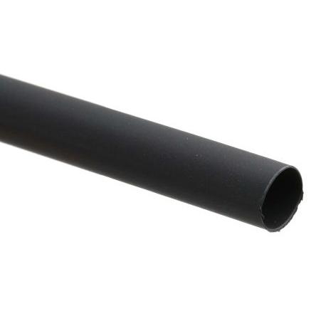 RS PRO Teplem smrštitelné bužírky průměr 9.5 mm Černá smršťovací poměr 2:1 Polyolefin 1.2m