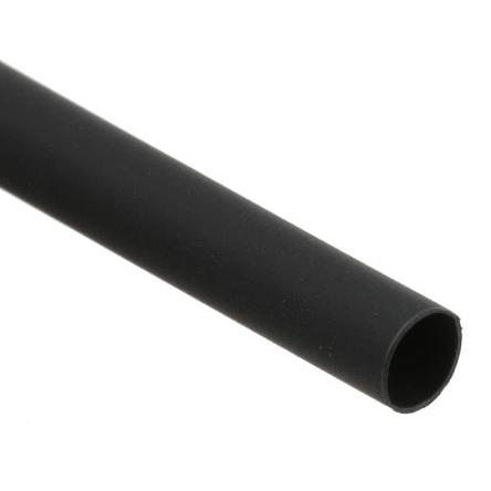 RS PRO Teplem smrštitelné bužírky průměr 4.8 mm Černá smršťovací poměr 2:1 Polyolefin 1.2m