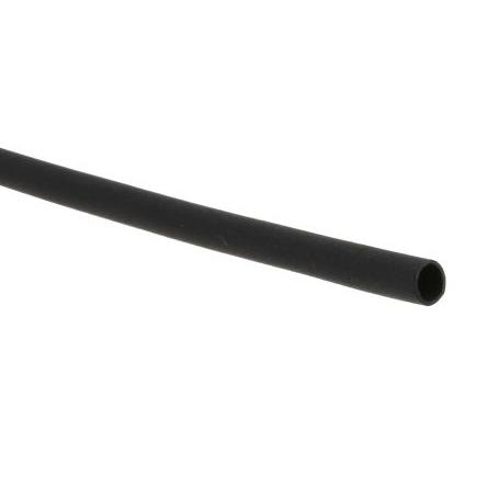 RS PRO Teplem smrštitelné bužírky průměr 2.4 mm Černá smršťovací poměr 2:1 Polyolefin 1.2m