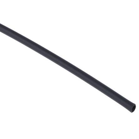 RS PRO Teplem smrštitelné bužírky průměr 1.6 mm Černá smršťovací poměr 2:1 Polyolefin 1.2m