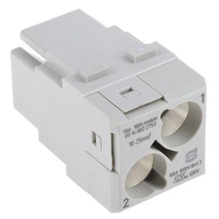HARTING Modul napájecího konektoru pro vysoké zatížení 100A Vnitřní HAN Modular 2