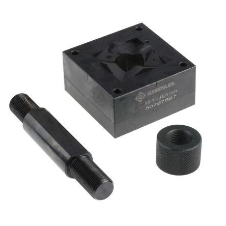 Sada razníků a matric Greenlee 45 x 45 mm Čtvercový Hydraulika