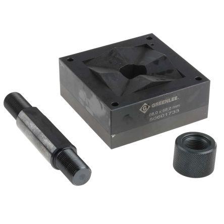 Sada razníků a matric Greenlee 68 x 68 mm Čtvercový Hydraulika