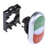Eaton Hlava tlačítka, řada: RMQ Titan M22 Zelená, Červená Okamžité, průměr výřezu: 22 mm IP66