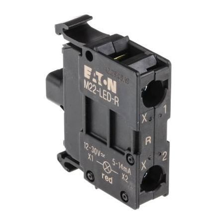Eaton Blok světel, řada: M22 Blok světel 12 V ac, 12V dc, 30 V ac, 30 V dc Šroub barva Červená LED
