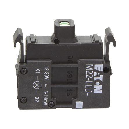 Eaton Blok LED diod, řada: M22 Blok světel 12 V ac, 12V dc, 30 V ac, 30 V dc Šroub barva Modrá LED