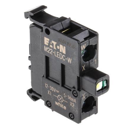 Eaton Blok světel, řada: M22 Blok světel 12 V ac, 12V dc, 30 V ac, 30 V dc Šroub barva Bílá LED