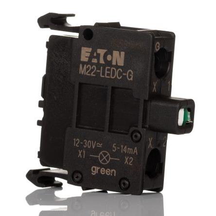 Eaton Blok světel, řada: RMQ Titan M22 Blok světel 30 V ac, 30V dc Šroub barva Zelená LED