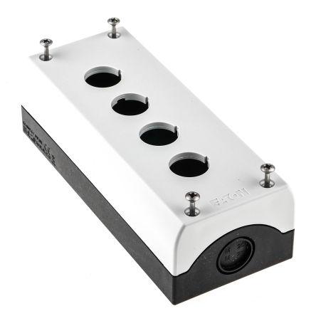 Pouzdro tlačítka, řada: RMQ Titan M22, průměr výřezu: 22 mm Šedá Plastové Eaton, počet výřezů: 4