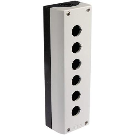 Pouzdro tlačítka, řada: RMQ Titan M22, průměr výřezu: 22 mm Šedá Plastové Eaton, počet výřezů: 6
