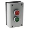 Eaton Zapouzdřené tlačítko Okamžité, řada: RMQ Titan M22 IP67 2 NO/2 NC Červená, Zelená Plastové, počet výřezů: 2 O/I