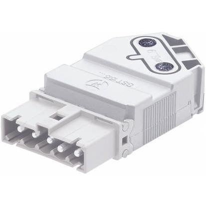 Wieland Konektor pro osvětlení, řada: GESIS Kabel Vnější Výkon Šroubová 16A, IP20 barva Bílá, formát pólů: 5, 250V