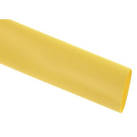 RS PRO Teplem smrštitelné bužírky průměr 25.4 mm Žlutá smršťovací poměr 2:1 Polyolefin 1.2m