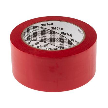 Páska pro vyznačení průchodu Pryž, Červená Vinyl 0.13 mm 50mm, délka: 33 m Scotch 764 3M