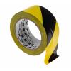 Páska pro vyznačení průchodu Pryž, Černá, Žlutá Vinyl 0.13 mm 50mm, délka: 33 m Scotch 766 3M