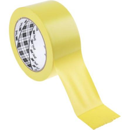 Páska pro vyznačení průchodu Pryž, Žlutá Vinyl 0.13 mm 50mm, délka: 33 m Scotch 764 3M