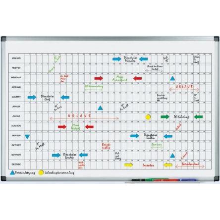 Nástěnná plánovací tabule Rok 4110-00 Magnetické Legamaster