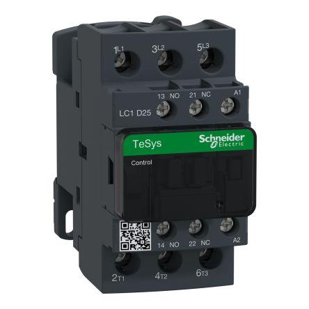 Schneider Electric 1 NO, 1 NC Stykač napětí ve vinutí 110V ac 3pólový 25 A 690V ac 11 kW s 3 NO kontakty 110V ac Řízení