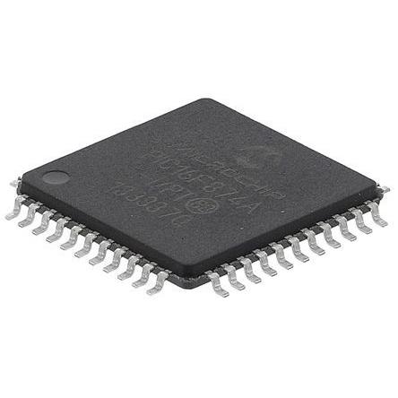 Microchip Mikrokontrolér PIC16F874A-I/PT 8 bit PIC 20 MHz 7.2 kB, 128 (unece.unit.AD) Blesk 192 bit RAM, počet kolíků: