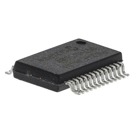 Microchip Mikrokontrolér PIC24FJ64GA002-I/SS 16 bit PIC 32 MHz 64kB Blesk 8 kB RAM, počet kolíků: 28 kolíkový, SSOP