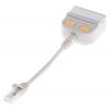 Adaptér RJ, počet portů: 2portový Nestíněný RJ45 délka prodloužení 150 mm Cat5, Adaptér T RS PRO