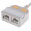 Adaptér RJ, počet portů: 2portový Nestíněný RJ45 délka prodloužení 150 mm Cat5, Adaptér T RS PRO