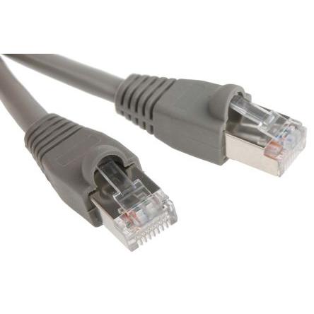 RS PRO Cat5e Ethernetové kabely, Šedá, Polyvinylchlorid, A: RJ45 2 m Vnější, B: RJ45 Vnější, typ pláště: U/FTP