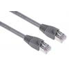 RS PRO Cat5e Ethernetové kabely, Šedá, Polyvinylchlorid, A: RJ45 10 m Vnější, B: RJ45 Vnější, typ pláště: U/FTP