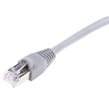 RS PRO Cat5e Ethernetové kabely, Šedá, Polyvinylchlorid, A: RJ45 5 m Vnější, B: RJ45 Vnější, typ pláště: U/FTP