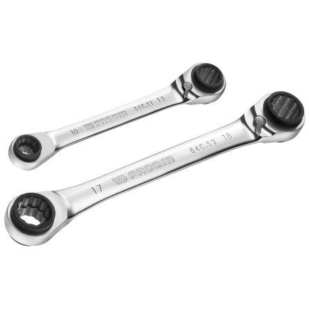 Sada klíčů, počet kusů: 2, Ocel, 8 to 19 mm Facom