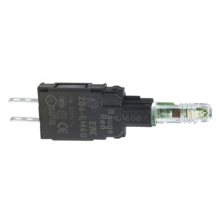 Schneider Electric Blok světel, řada: Harmony XB6 Blok světel 240 V ac, 240V dc FASTON barva Červená LED