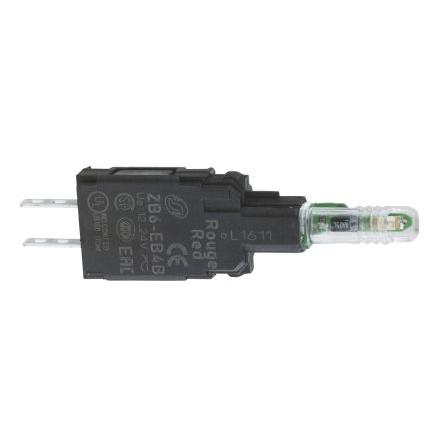 Schneider Electric Blok světel, řada: Harmony XB6 Blok světel 120V ac, 48 V ac FASTON barva Zelená LED