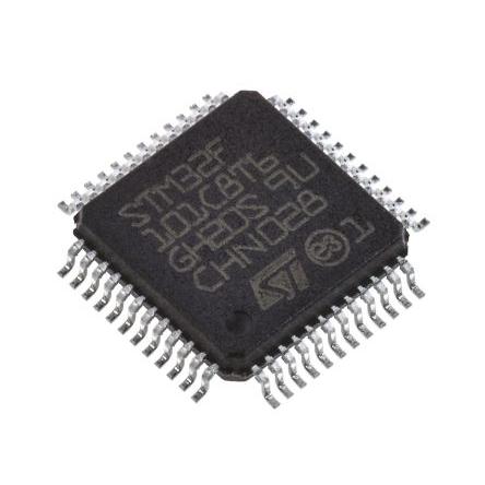 STMicroelectronics Mikrokontrolér STM32F101C8T6 32 bit ARM Cortex M3 36 MHz 64kB Blesk 10 kB RAM, počet kolíků: 48