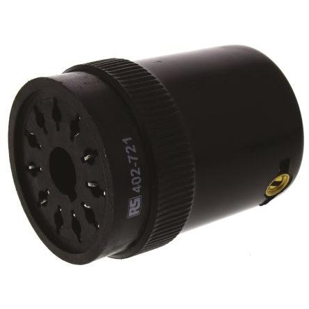 Tempatron Objímka relé pro 11pinové relé, 11pinový časovač, osminásobné relé, osminásobný časovač 11 240V ac Lišta DIN
