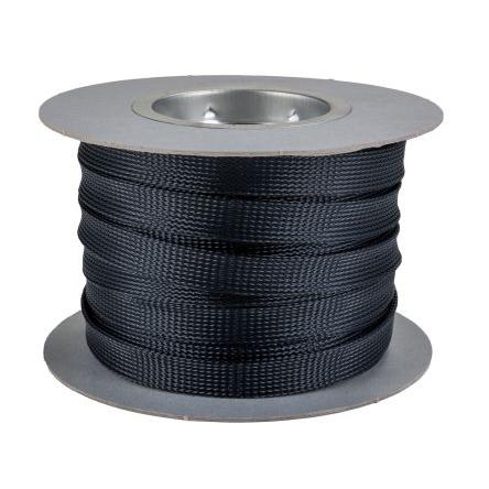 Kabelový návlek Polybutylentereftalát Expanzní poměr Pletený Černá HellermannTyton 32 mm 30m, řada: Helagaine HEGPX