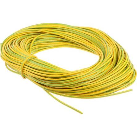 Kabelový návlek Polyvinylchlorid Žlutá, Zelená RS PRO 50m