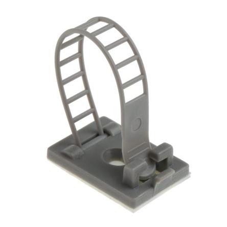 Kabelová spona pro průměr svazku 17 mm Nylon Šedá Samolepicí RS PRO