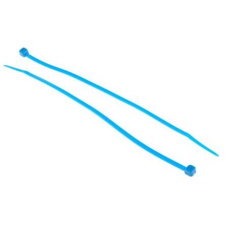 Stahovací páska Nerozpojitelné 200 mm 3.6mm Modrá Nylon 66 RS PRO