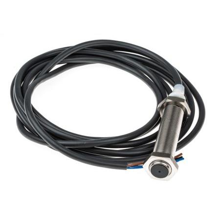 Omron Indukční bezdotykový snímač E2A-S12LS04-WP-B1 2M Válec se závitem M12 200mA E2A IP67 PnP 1 kHz 4 mm 240 V ac 32 V