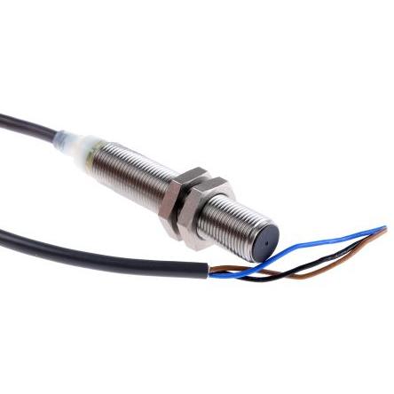 Omron Indukční bezdotykový snímač E2A-S12LS04-WP-C1 2M Válec se závitem M12 200mA E2A IP67 NPN 1 kHz 4 mm 240 V ac 32 V