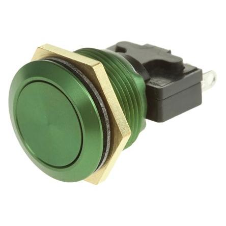 ITW Switches Tlačítkový spínač, řada: 76-95 IP67 SPDT Panel Okamžité 19.2 mm 10A 250 V 250 V ac