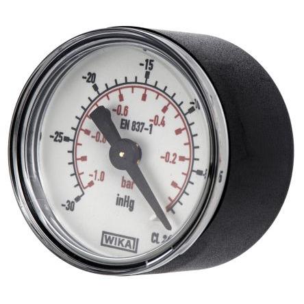 Tlakoměr BSPT 7203726, přesnost: ±1.6 % 40 mm 1/8 in R Plastové, 60 °C 0 bar -1 bar WIKA