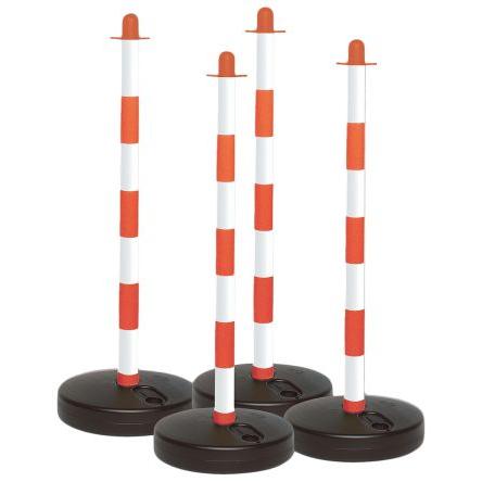 Červená, Bílá Polyetylen, obsah sady: Základna Ø 60 mm výška 900 mm Brady