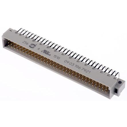HARTING Konektor DIN 41612, řada: DIN 41612, orientace těla: Pravý úhel, rozteč: 2.54 mm, počet kontaktů: 96, počet řad: